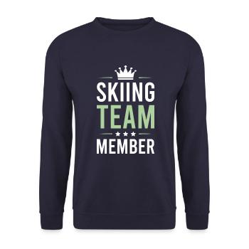 Équipe de ski - Sweat-shirt Unisexe - marine - Devant - Alina (178cm) & Michal (187cm)