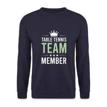 Tisch Tennis Team - Unisex Pullover - Navy - Vorne - Alina (178cm) & Michal (187cm)