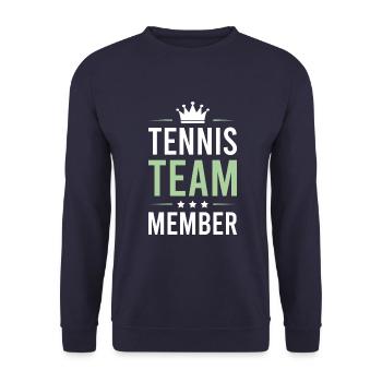 Tennis Team - Unisex Pullover - Navy - Vorne - Alina (178cm) & Michal (187cm)