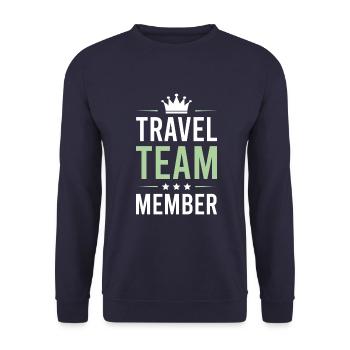 Travel Team - Unisex Pullover - Navy - Vorne - Alina (178cm) & Michal (187cm)