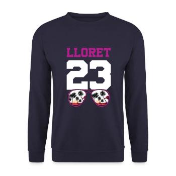 Lloret De Mar 23 Jersey 2023 - Unisex Sweatshirt - navy - Front - Alina (178cm) & Michal (187cm)
