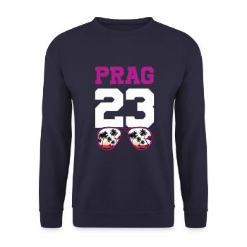 Prague 23 Maillot 2023 - Sweat-shirt Unisexe - marine - Devant - Alina (178cm) & Michal (187cm)