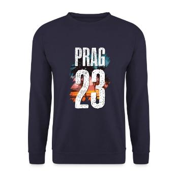 Prague 23 Maillot 2023 - Sweat-shirt Unisexe - marine - Devant - Alina (178cm) & Michal (187cm)