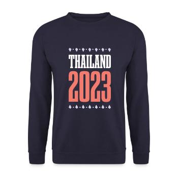 Thaïlande 2023 - Sweat-shirt Unisexe - marine - Devant - Alina (178cm) & Michal (187cm)