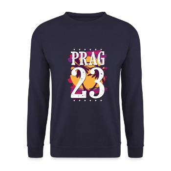 Prag 23 Trikot 2023 - Unisex Pullover - Navy - Vorne - Alina (178cm) & Michal (187cm)