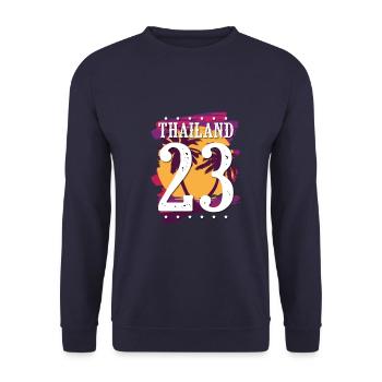 Thailand 23 Trikot 2023 - Unisex Pullover - Navy - Vorne - Alina (178cm) & Michal (187cm)