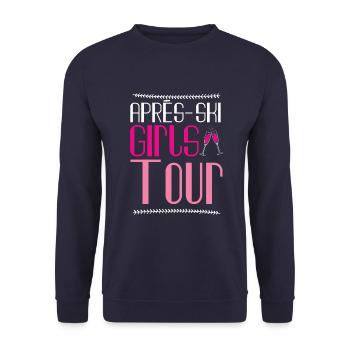 Après-Ski Girls Tour - Sweat-shirt Unisexe - marine - Devant - Alina (178cm) & Michal (187cm)