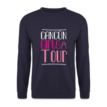 Cancun Girls Tour - Sweat-shirt Unisexe - marine - Devant - Alina (178cm) & Michal (187cm)