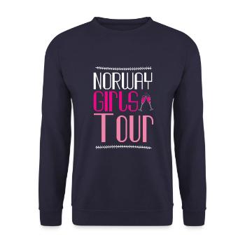 Tournée des filles de Norvège - Sweat-shirt Unisexe - marine - Devant - Alina (178cm) & Michal (187cm)