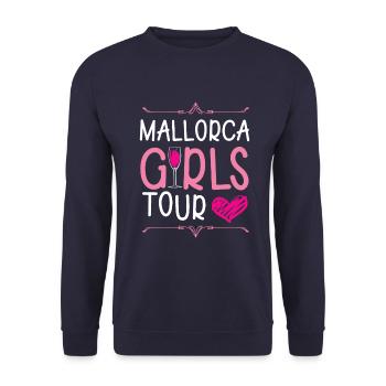 Mallorca Girls Tour - Unisex Sweatshirt - navy - Front - Alina (178cm) & Michal (187cm)