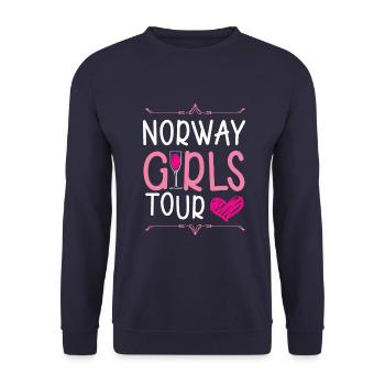 Tournée des filles de Norvège - Sweat-shirt Unisexe - marine - Devant - Alina (178cm) & Michal (187cm)