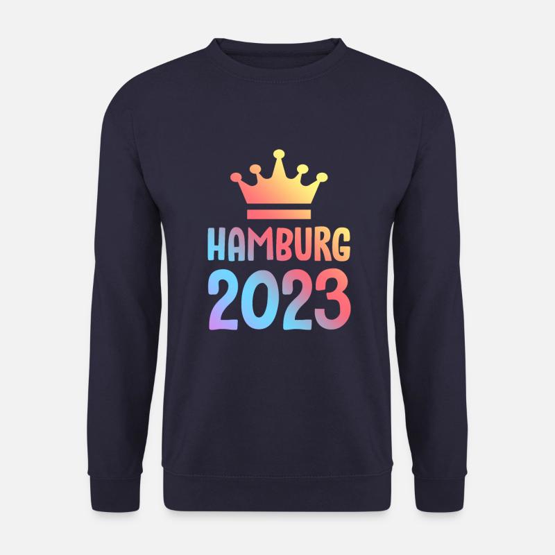 Hamburg 2023 Krone - Unisex Pullover - Navy