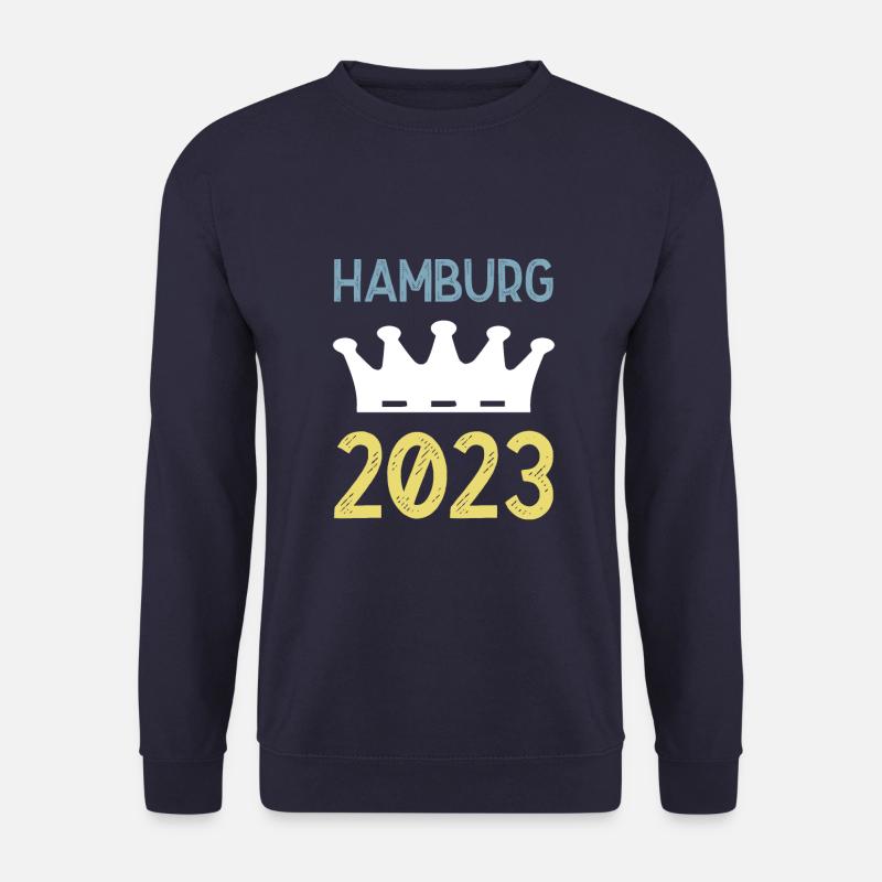 Hamburg 2023 Krone - Unisex Pullover - Navy