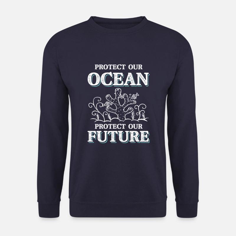 save the ocean - Unisex Sweatshirt - navy
