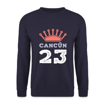Cancun 23 Trikot 2023 - Unisex Pullover - Navy - Vorne - Alina (178cm) & Michal (187cm)