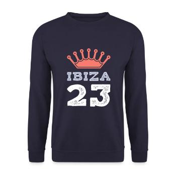 Ibiza 23 Jersey 2023 - Unisex Sweatshirt - navy - Front - Alina (178cm) & Michal (187cm)