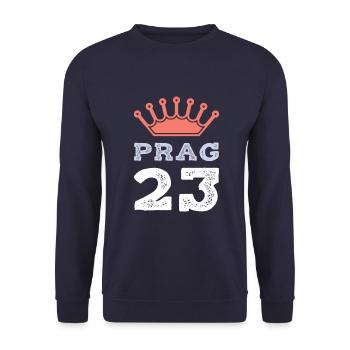 Prague 23 Maillot 2023 - Sweat-shirt Unisexe - marine - Devant - Alina (178cm) & Michal (187cm)