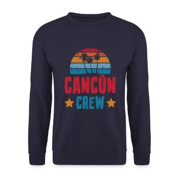 Cancun Crew - Unisex Sweatshirt - navy - Front - Alina (178cm) & Michal (187cm)