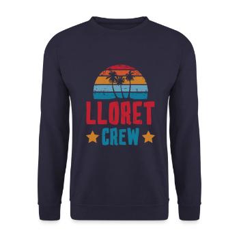 Lloret De Mar Crew - Unisex Pullover - Navy - Vorne - Alina (178cm) & Michal (187cm)