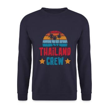 Thailand Crew - Unisex Pullover - Navy - Vorne - Alina (178cm) & Michal (187cm)