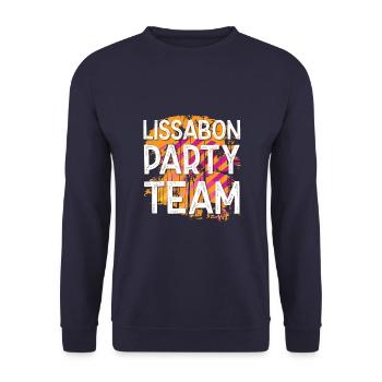 Équipe du parti de Lisbonne - Sweat-shirt Unisexe - marine - Devant - Alina (178cm) & Michal (187cm)