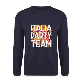 Équipe Italia Party - Sweat-shirt Unisexe - marine - Devant - Alina (178cm) & Michal (187cm)