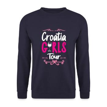 Tournée des filles en Croatie - Sweat-shirt Unisexe - marine - Devant - Alina (178cm) & Michal (187cm)