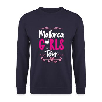 Mallorca Girls Tour - Unisex Sweatshirt - navy - Front - Alina (178cm) & Michal (187cm)
