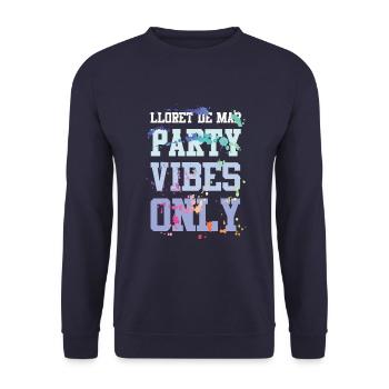 Ambiance de fête à Lloret De Mar - Sweat-shirt Unisexe - marine - Devant - Alina (178cm) & Michal (187cm)