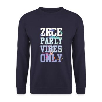Zrce Party Vibes - Unisex Sweatshirt - navy - Front - Alina (178cm) & Michal (187cm)