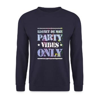 Ambiance de fête à Lloret De Mar - Sweat-shirt Unisexe - marine - Devant - Alina (178cm) & Michal (187cm)