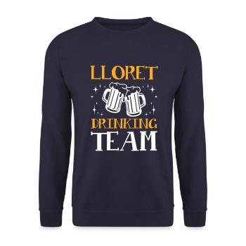 Lloret De Mar Drinking Team - Unisex Sweatshirt - navy - Front - Alina (178cm) & Michal (187cm)