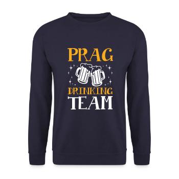 Prague Équipe de buveurs - Sweat-shirt Unisexe - marine - Devant - Alina (178cm) & Michal (187cm)