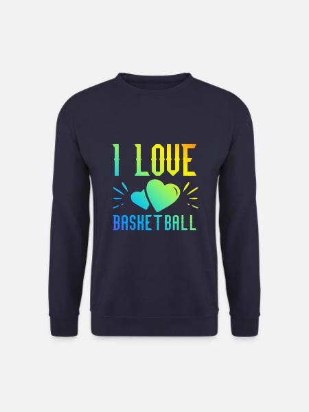 I love basketball - Unisex Sweatshirt - navy