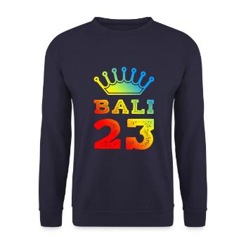 Bali 23 Jersey 2023 - Unisex Sweatshirt - navy - Front - Alina (178cm) & Michal (187cm)