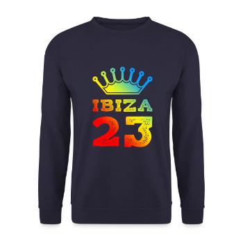 Ibiza 23 Trikot 2023 - Unisex Pullover - Navy - Vorne - Alina (178cm) & Michal (187cm)