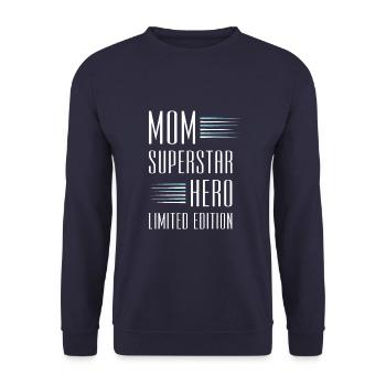 Maman Maman en édition limitée disant maman - Sweat-shirt Unisexe - marine - Devant - Alina (178cm) & Michal (187cm)
