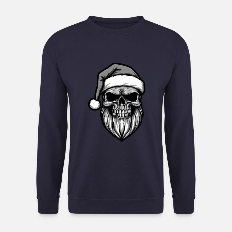 Santa Claus Skull - Unisex Sweatshirt - navy