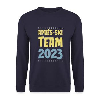 Après-ski 2023 - Unisex Sweatshirt - navy - Front - Alina (178cm) & Michal (187cm)