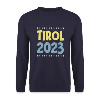 Tyrol 2023 - Unisex Sweatshirt - navy - Front - Alina (178cm) & Michal (187cm)
