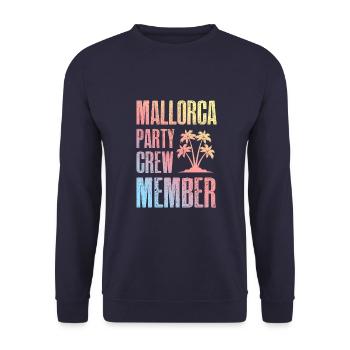 Mallorca Party Crew - Unisex Pullover - Navy - Vorne - Alina (178cm) & Michal (187cm)