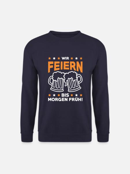 bier feiern - Unisex Pullover - Navy