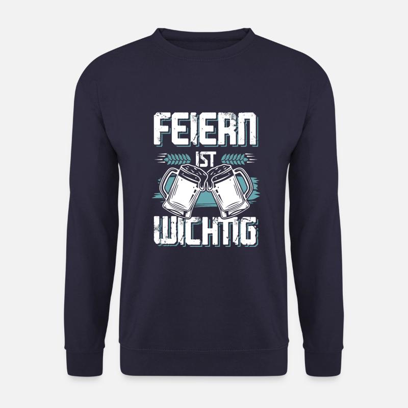 feiern bier - Unisex Pullover - Navy