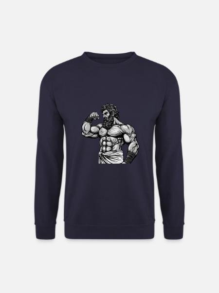 Bodybuilder Muscles Workout Gym - Sweat-shirt Unisexe - marine