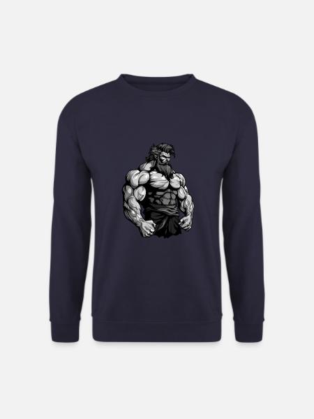 Bodybuilder Muscles Workout Gym - Sweat-shirt Unisexe - marine