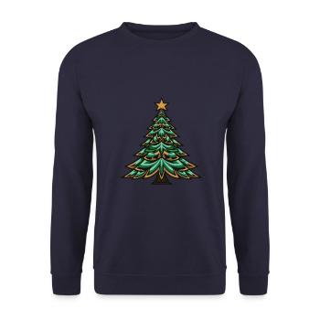 Arbre de Noël Noël - Sweat-shirt Unisexe - marine - Devant - Alina (178cm) & Michal (187cm)
