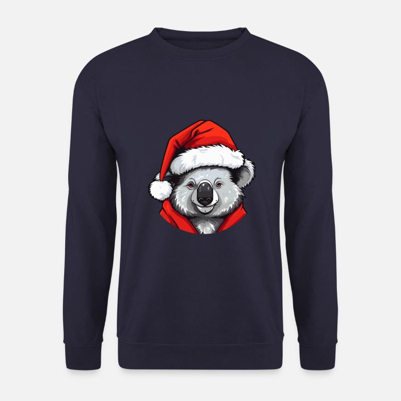 Koala Weihnachten Tier Kopf - Unisex Pullover - Navy