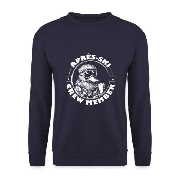 Ente Apres Ski Team Spruch - Unisex Pullover - Navy - Vorne - Alina (178cm) & Michal (187cm)