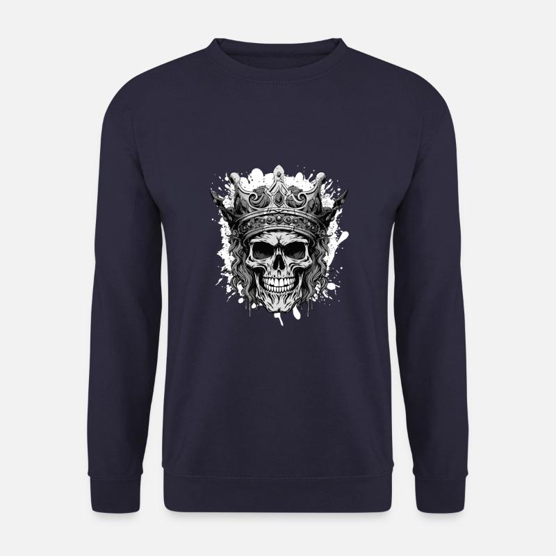 Skull King Crown Skeleton - Unisex Sweatshirt - navy