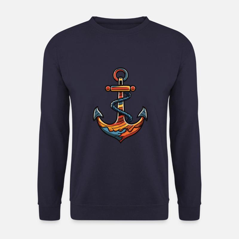 Anker Symbol Hafen - Unisex Pullover - Navy